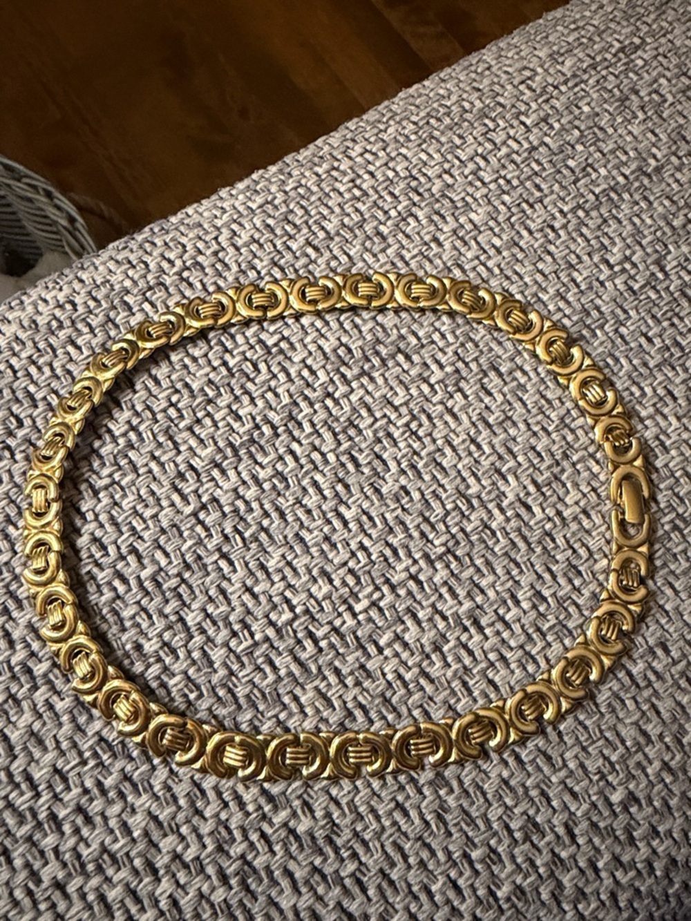 Classic Gold-Tone Link Necklace for Women